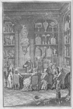Nollet no seu cabinet de physique, c. 1767