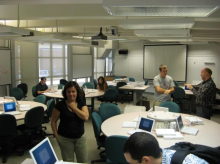 Sala de aula Scale-Up na North Carolina State University